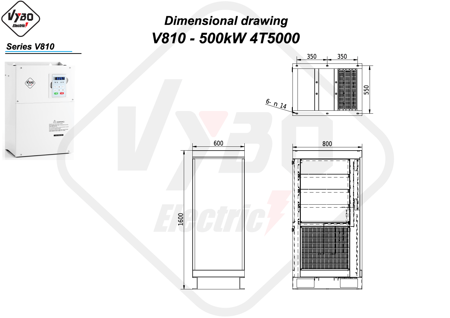 Σχέδιο διαστάσεων V810 4T5000