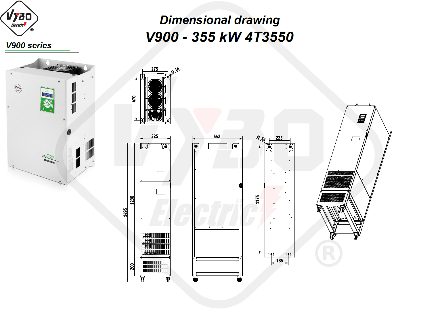 Σχέδιο διαστάσεων 4T3550